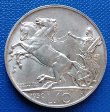 MONETA REGNO V.E.III 10 LIRE