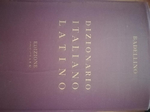 Vocabolario italiano latino - vocabolario, italiano/latino