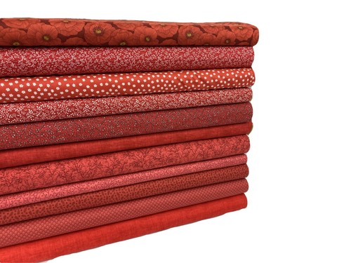 Tessuto cotone rosso - cotone,