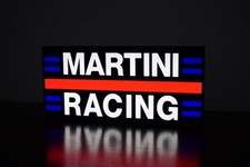 Lampada Insegna Targa Luminosa Lightbox Led Usb C Martini Racing Rally LOGO 3d