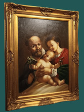 Dipinto olio tela sacra - olio, tela"la