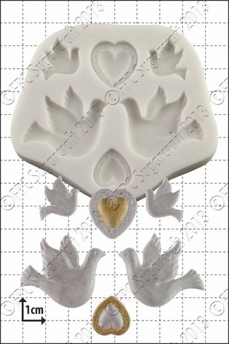 Stampo silicone colombe e - silicone,