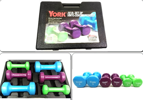 York set libbre manubri - set, 20