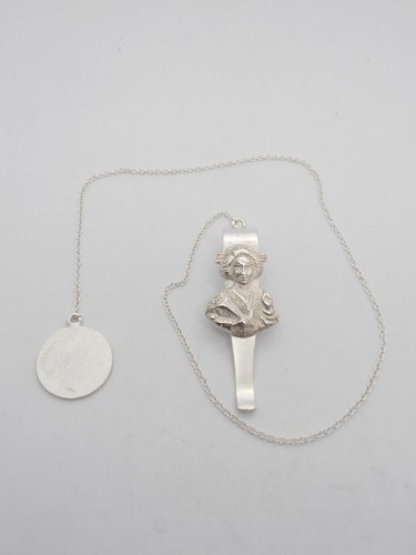 Geisha segnalibro in argento - geisha, :