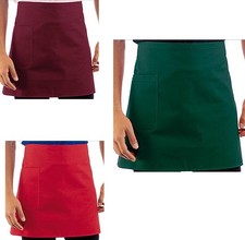 Set 3 Grembiuli Vita Rosso - Verdone - Bordeaux Con Tasca ISACCO 086007