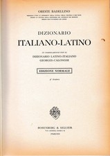 Dizionario Italiano- Latino