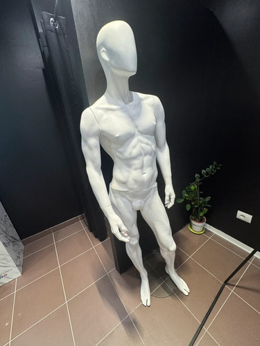 Manichino uomo bianco con - manichino, base