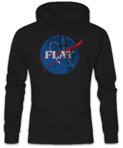 Felpa con cappuccio flat earth - cappuccio,