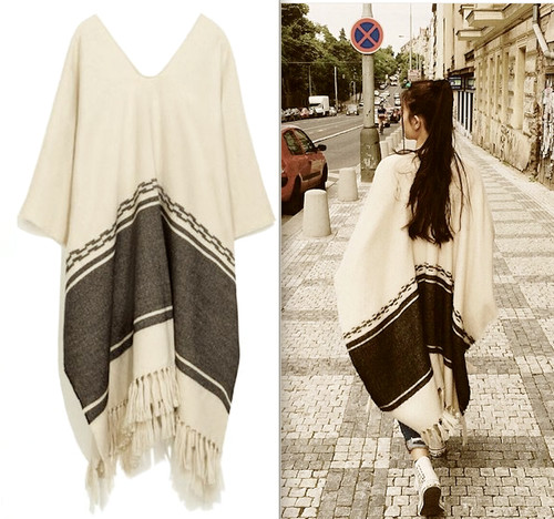Zara poncho mantello morbido - zara,