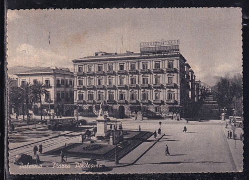Cartolina palermo piazza - cartolina,
