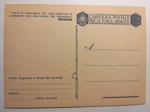 Cartolina postale per forze - cartolina,