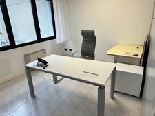 MOBILI UFFICIO SCRIVANIA BIANCA COMPLETA