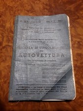 LICENZA DI CIRCOLAZIONE PER