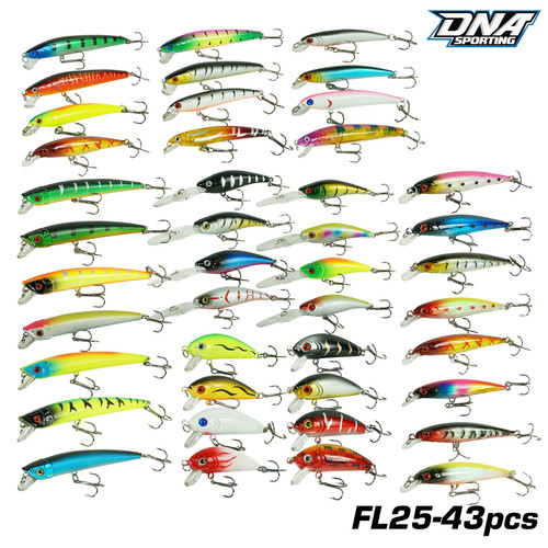 43pcs fishing lure set - 43pcs,