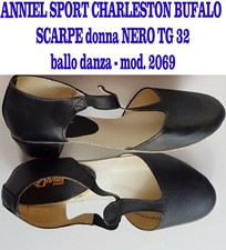 ANNIEL SPORT CHARLESTON BUFALO - SCARPE donna NERO TG 32 - ballo danza mod. 2069