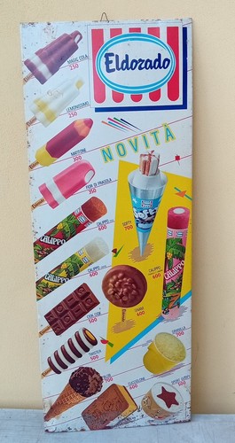 Targa latta gelati - in,