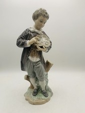 Lladro Doncel With Roses Porcelain Boy Figurine 4757