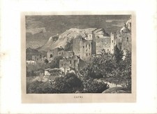 Stampa antica CAPRI VEDUTA