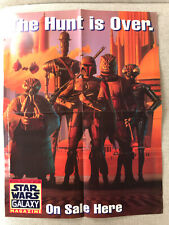 Topps STAR WARS GALAXY MAGAZINE store promo poster 1994 Bounty Hunters BOBA FETT