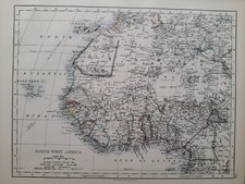 1902 Mappa Nord Ovest Africa