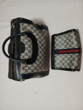Gucci  borsa bauletto + pochette   anni '80   Vintage