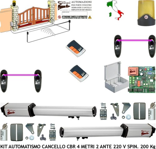 Kit automatismo cancello - cancello, mt