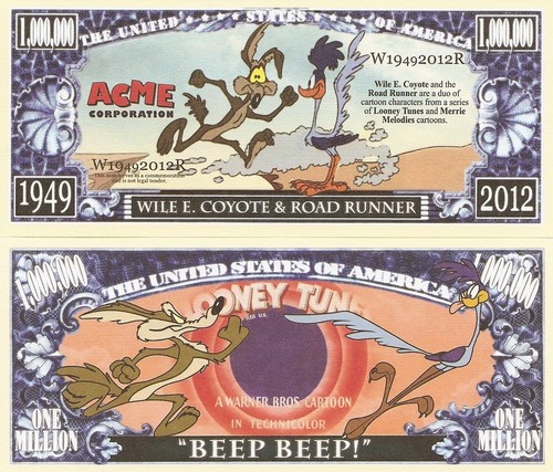 Wile coyote and road - road, runner