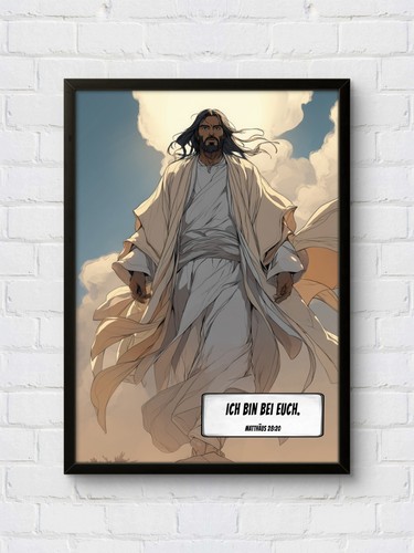 Poster fumetto bibbia gesù - poster,