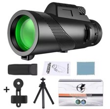 80x100 HD Zoom Monoculare Telescopio portatile lungo raggio con treppiede