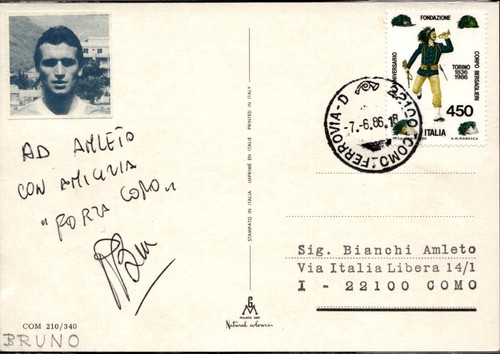 Cartolina con autografo como - autografo,