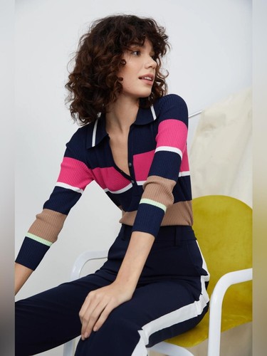 Tanya taylor collared stripe - tanya,
