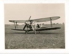 Photograph of Bristol Type 101 Prototype G-EBOW / 21 poss with Cyril Uwins c1928