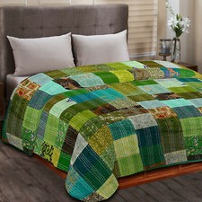 Trapunta Kantha patchwork