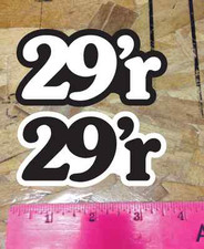 29 29er Nero Bianco Mountain Bike MTB enduro FS decalcomanie adesive - 2 per 1