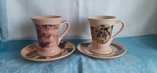 Set 2 Tazze + piattini Eraclea Antica Cioccolateria in ceramica