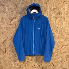 Rab Stratus Felpa con Cappuccio Giacca Donna 14 Polartec Alpha Pertex Microlight Blu