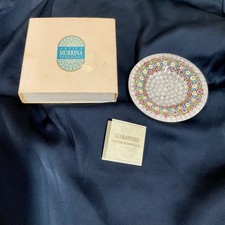 Piatto piatto vetro millefiori