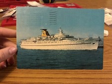 CARTOLINA NAVE M/S DAPHNE VIAGGIATA 66