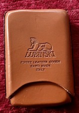 Portasigari in pelle marca Lubinski per mezzo toscano