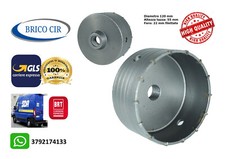 FRESA CAROTATRICE A TAZZA 120 MM PER MURO FRESE PIETRA CALCESTRUZZO CEMENTO