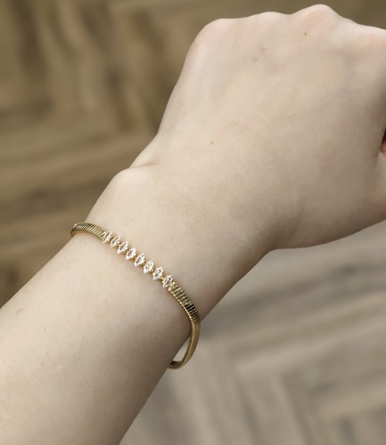 Bracciale serpente acciaio
