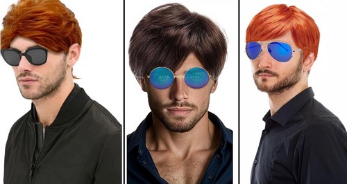 Parrucca boyband oasis anni - , 80