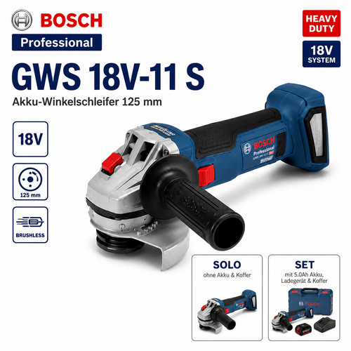 Bosch professional gws 18v - gws, 18v-11