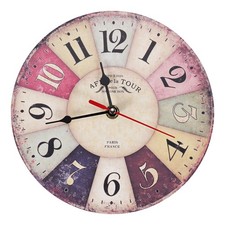  Orologio Da Parete nel Legno  Moderno Vintage  Shabby  Off2377