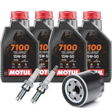 KIT TAGLIANDO DUCATI MONSTER 620 2002 2006 MOTUL 7100 15W50 FILTRO OLIO CANDELE