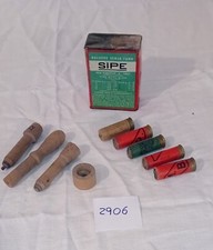 2906 SCATOLA DI LATTA POLVERE DA CACCIA BOSSOLI VUOTI CARTUCCE  VINTAGE E KIT PE