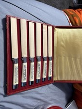 Raro set 6 coltelli vintage Otello Solingen Rostfrei in custodia