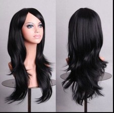 Costume cosplay moda ricci lungo 70 cm festa capelli anime parrucche capelli pieni parrucca ondulata
