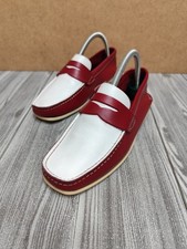 CHURCH'S MOCASSINO DONNA IN PELLE BIANCA E ROSSA - EU 36 - OTTIME CONDIZIONI