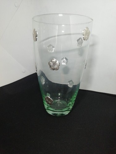 Vaso cristallo con fiori - vaso, in